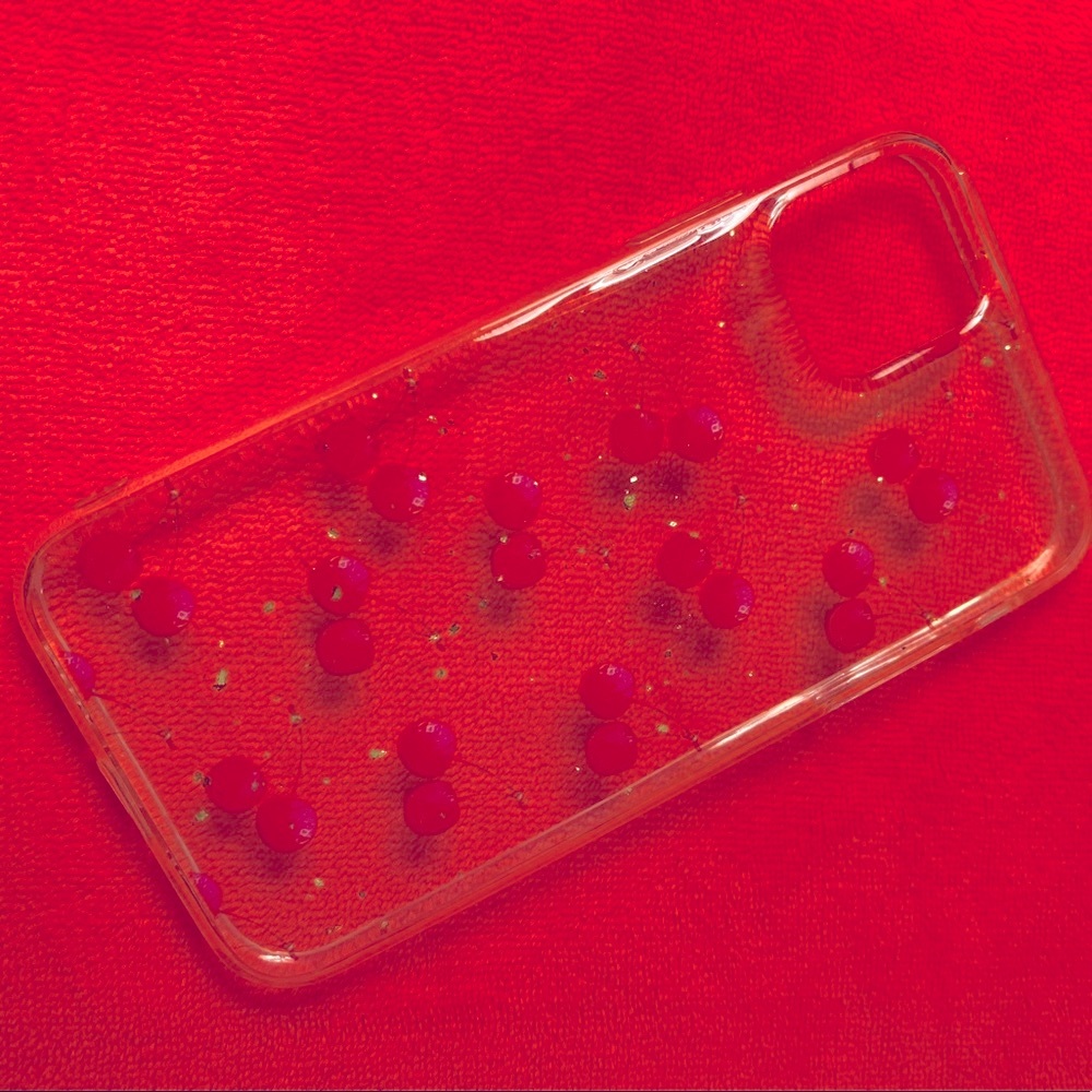 Clear Cherry iPhone 11 Case